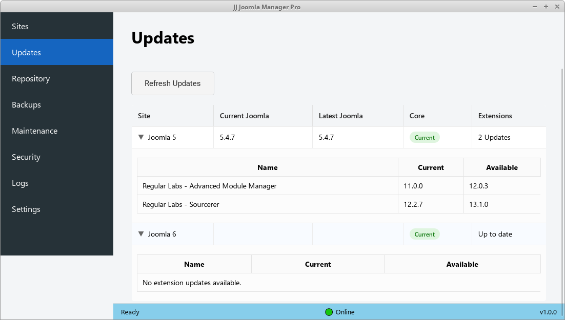 Easy Updates